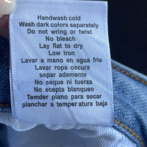 Judy Blue Womens Jean Shorts Small Distressed Light Wash Blue Denim JB1582 - Picture 6 of 10